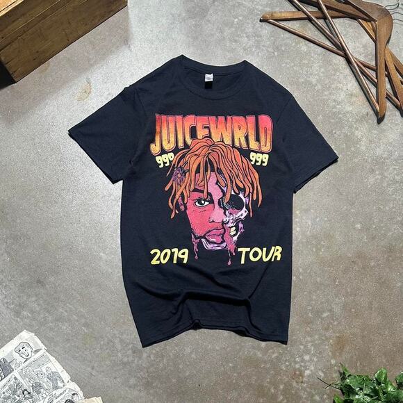 Jerzees Other - Juice WRLD 2019 Death Race For Love Tour Tee Mens Small Black Rap Concert Shirt